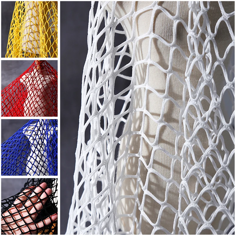 

Large Mesh Fish Net Cloth 50X150Cm Stretch Hollow Lace Fabric Diy Dress Pants Costume Material Stretchy Mesh for Clothes