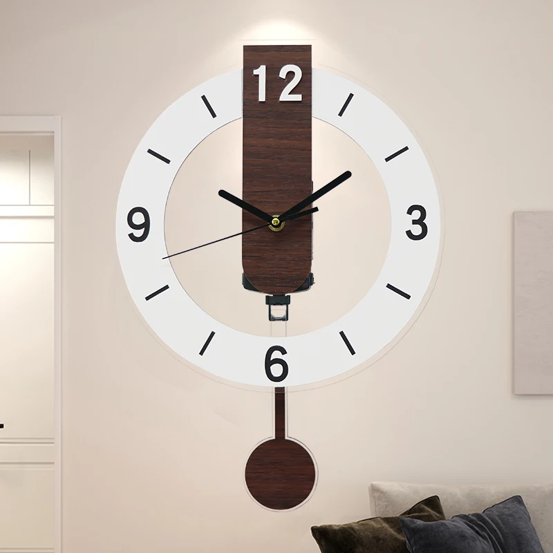 European retro swing wall clock silent clock suitable for home wall decoration living room bedroom kitchen decoration wall clock