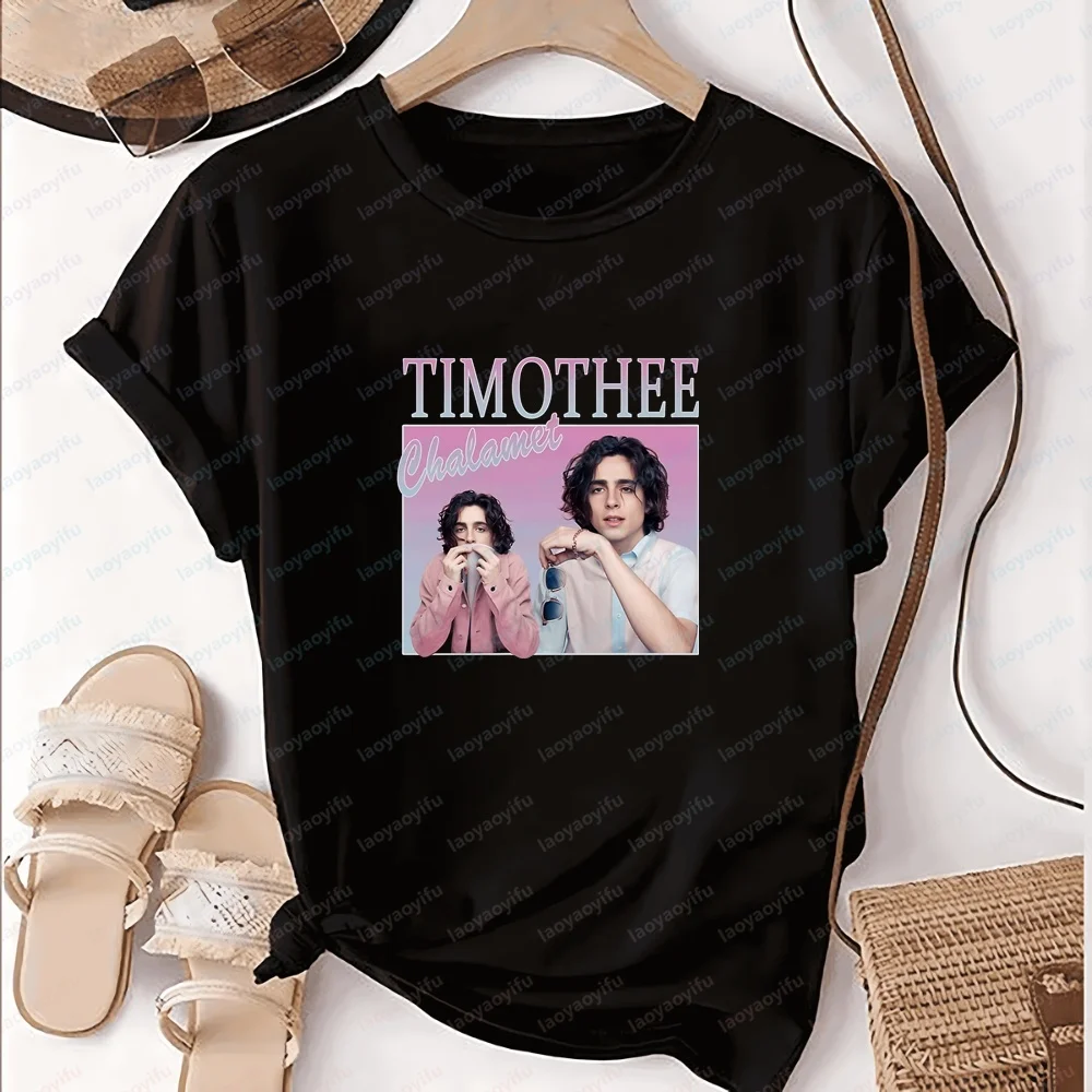 Timothee Chalamet Men's T-shirts and Tank Tops - Fashionable Summer Short-sleeved T-shirts for Both Men and Women