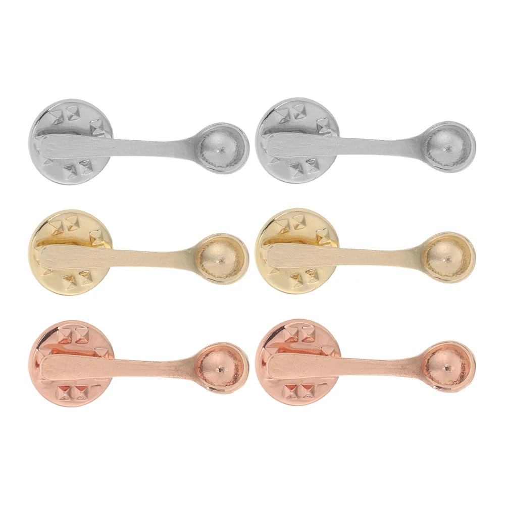 

6 Pcs Creative Brooch Coffee Spoon Pin Lover Cute Shaped Badge Needle Lapel Novelty