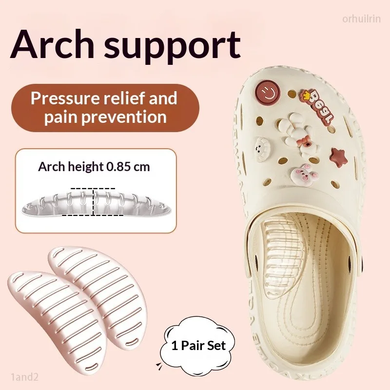 Gel Arch Support Pads Self-Adhesive Silicone Insoles for Men & Women Transparent Foot Pain Relief Comfort Cushion for Flat Feet