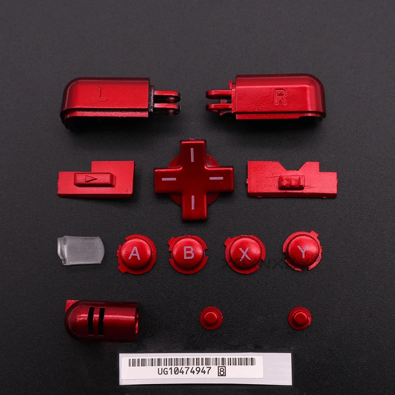 XOXNXEX 1Set Replacement A B X Y L R D Pad Cross Button Full Button Set For DS Lite NDSL Buttons For DS Lite For NDSL Console