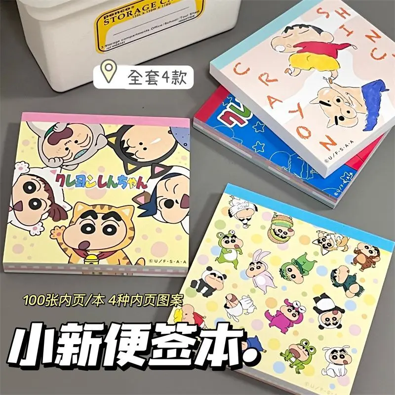 Anime Kawaii Crayon Shin-Chans Memo Book Guestbook Cute Notepad Tearable Cohesionless Student Cute Birthday Note Pad Gifts