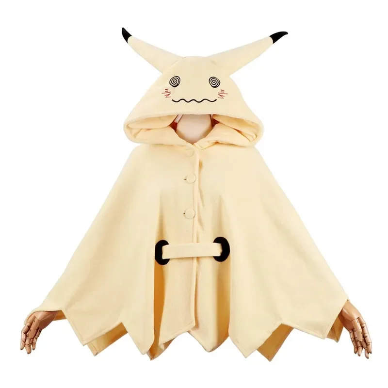 Mimikyu Cosaplay Anime disfraz de dibujos animados lindo mujer Kigurumi pijamas tela vestido Halloween adulto