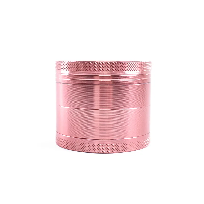 4-pieces 40mm Herb pink Tobacco Grinder Smoking Accessories Manual Hand Grass Spice Aluminium zinc Grinder Smoking Pipe