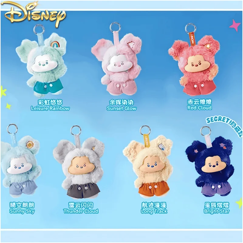 

Genuine Disney Mickey Head In The Clouds Series Blind Box Vinyl Face Bag Pendant Dolls Trendy Toys Collectible Mystery Box Gift