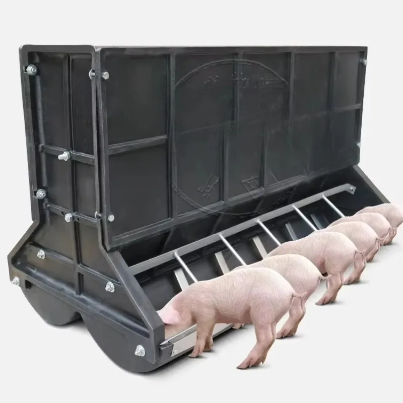 

Double-Side Automatic Pig Feeding Trough Plastic Hog Feeders for Farming Equipment Animal Feeders
