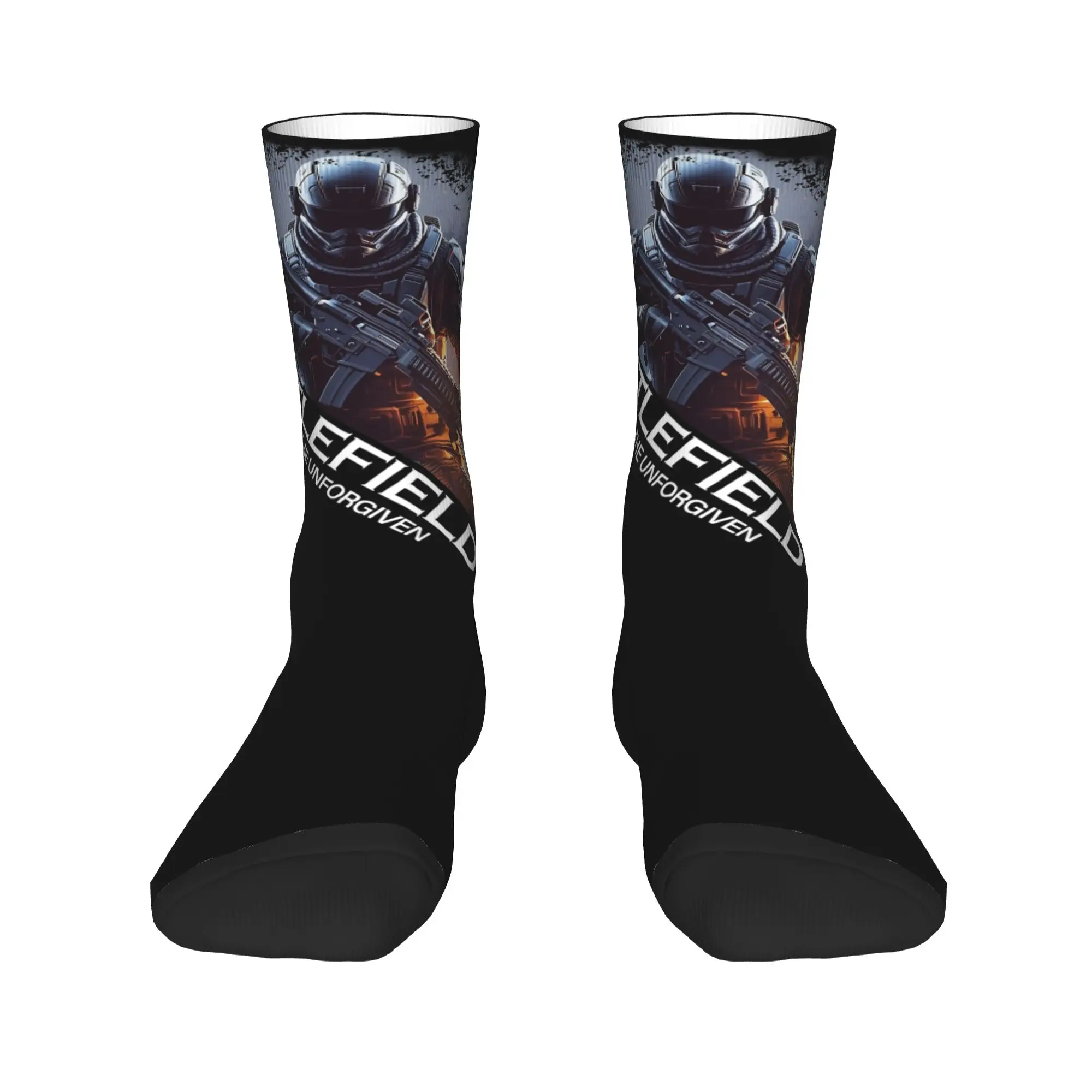 أنيق النساء الرجال طاقم الجوارب ساحة المعركة 6 ألعاب مضحكة BF6 الزي مريح تنفس اللباس الجوارب #3