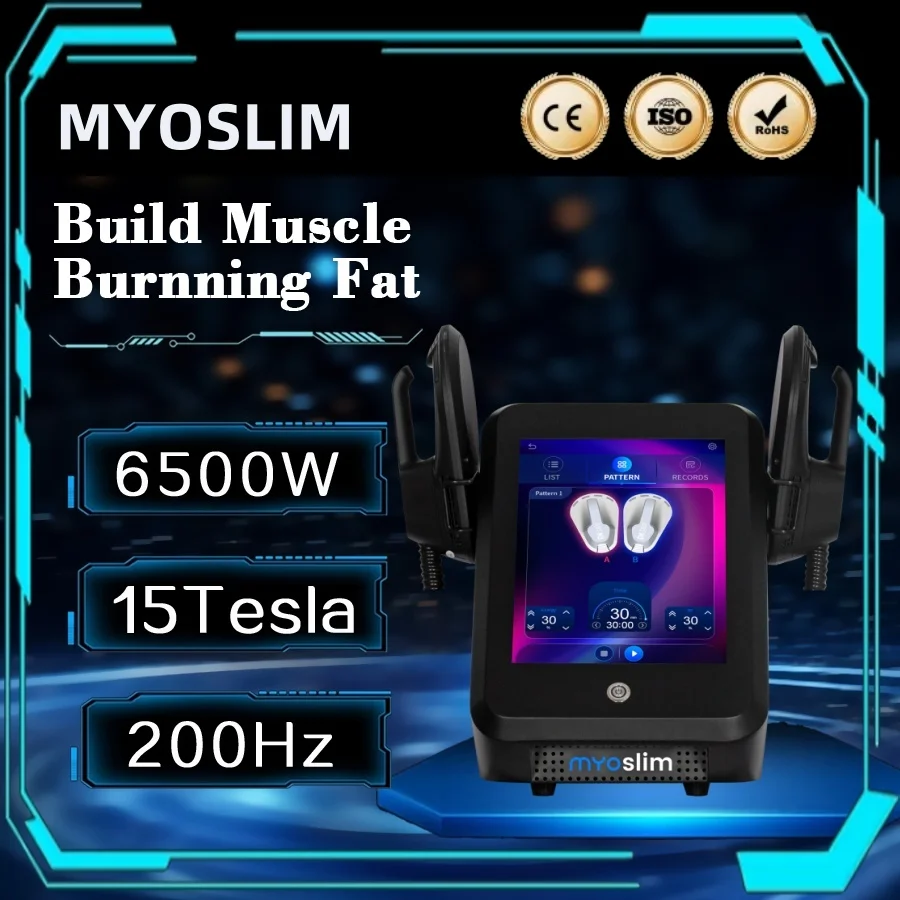

MYOSLIM Machines 2025 Professional 6500 Вт Портативный NEO для похудения тела Nova Rf Mini Muscle EMS Электромагнитная стимуляция Hiemt Pro
