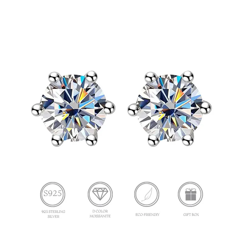 Luxury Lab Moissanite Stud Earrings at Unbelievable Price – Only .77! Luxury Lab Moissanite Stud Earrings at Unbelievable Price – Only .77!