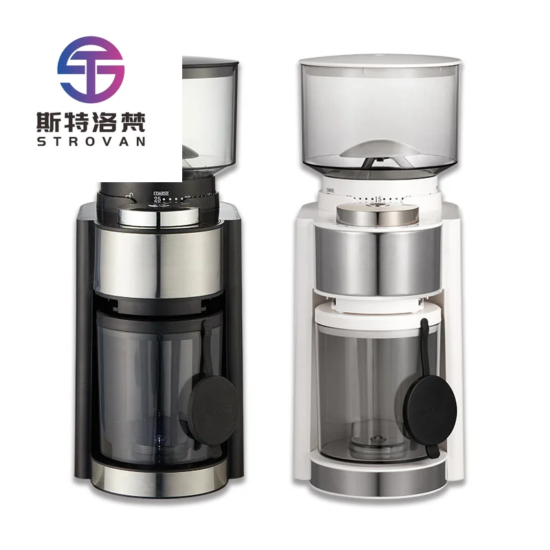 

STLF High Quality Manufacture Black Coffee Grinder Burr Electric