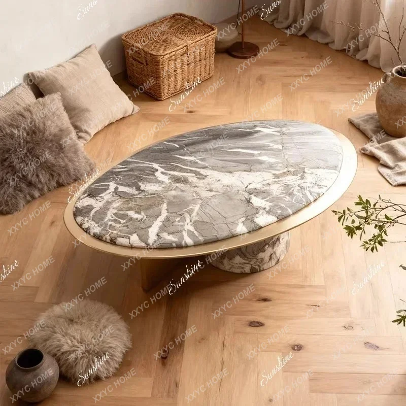 X-S light luxury marble special-shaped coffee table minimalist and advanced sense HG