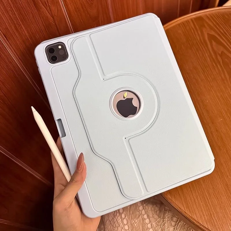 360° Rotation Case For Ipad 12th 11th Air Pro 11 12.9 13 M4 4 2 9.7 M4 Smart Funda iPad 10th 10.9 9th Gen Mini 7 8.3 10.2 Cover