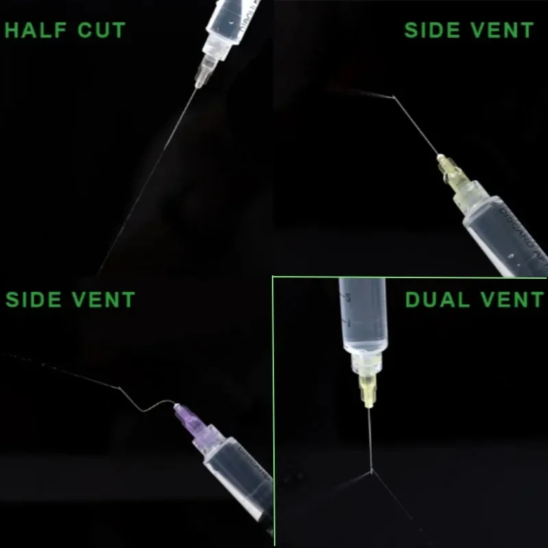 100pcs Dental Endo Irrigation Needle Tip 30GA End-Closed Double Side Daul Vent Endo Syringe Root Canal Washing Needle Tip