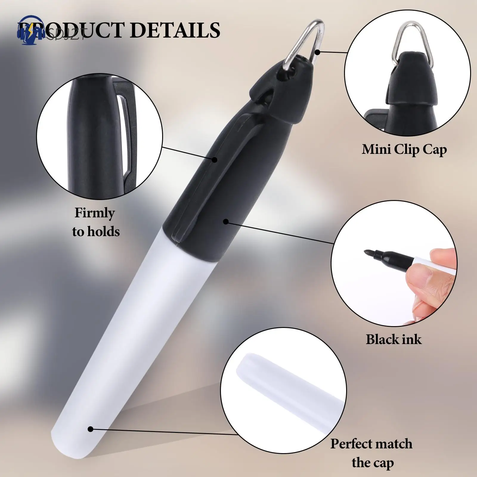 50 шт., перманентные мини-маркеры для гольфа