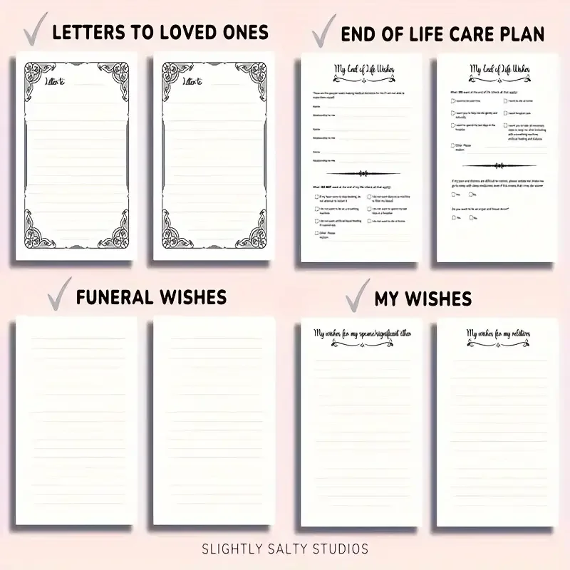 Yutiars End-of-Life Planning Journal for Adults – Comprehensive Organizer with Emergency Binder, Insurance, Financial, Property