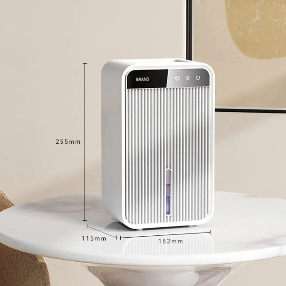 Compact 1 1L Electric Dehumidifier with Whisper Quiet Operation and Energy Efficient Design for Bedrooms and Bathrooms