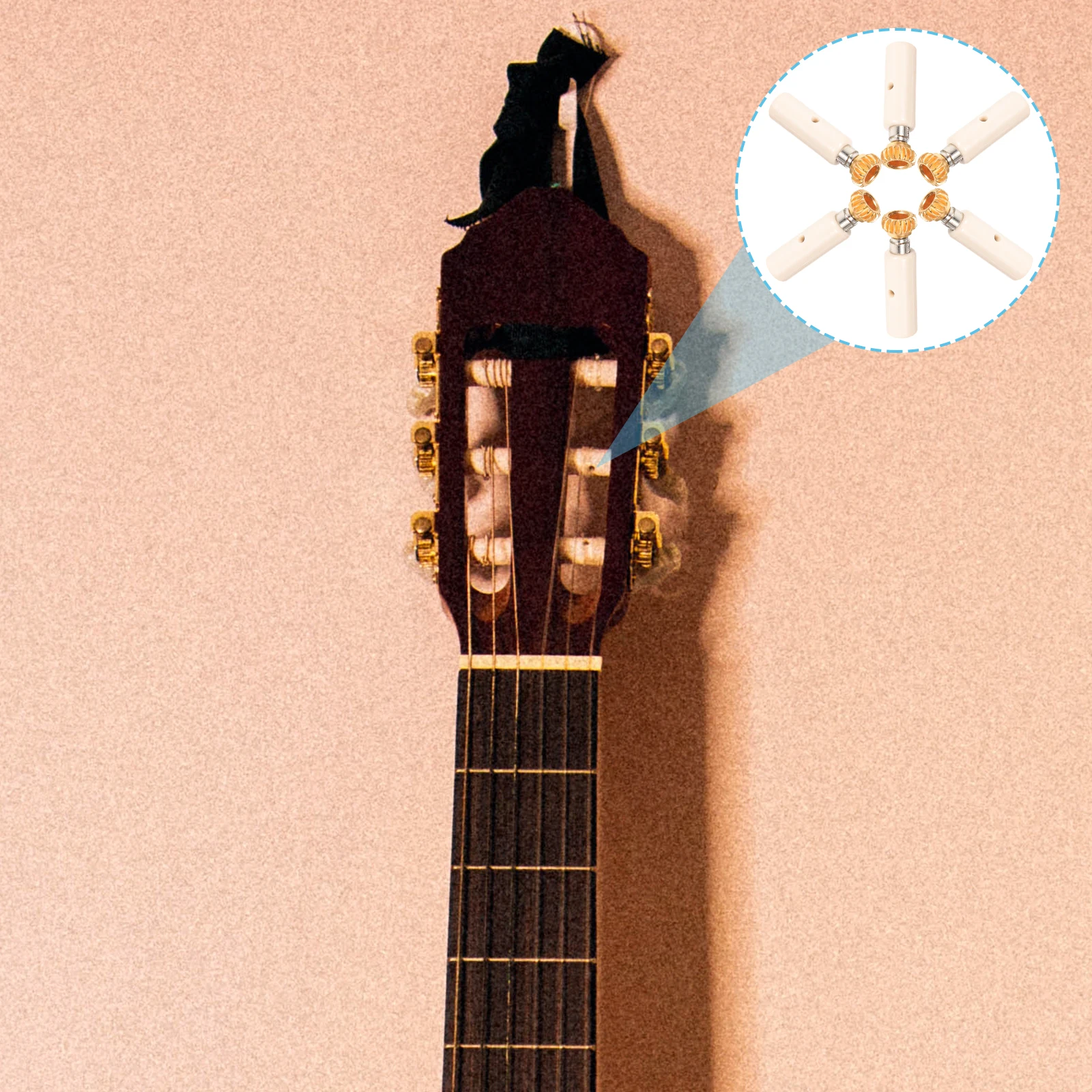 

1 set 1 Set Guitar String Head Button Gear Sturdy Tuning Pegs Electric Bass Acoustic Guitar Tuner Keys Machine Parts Accessories