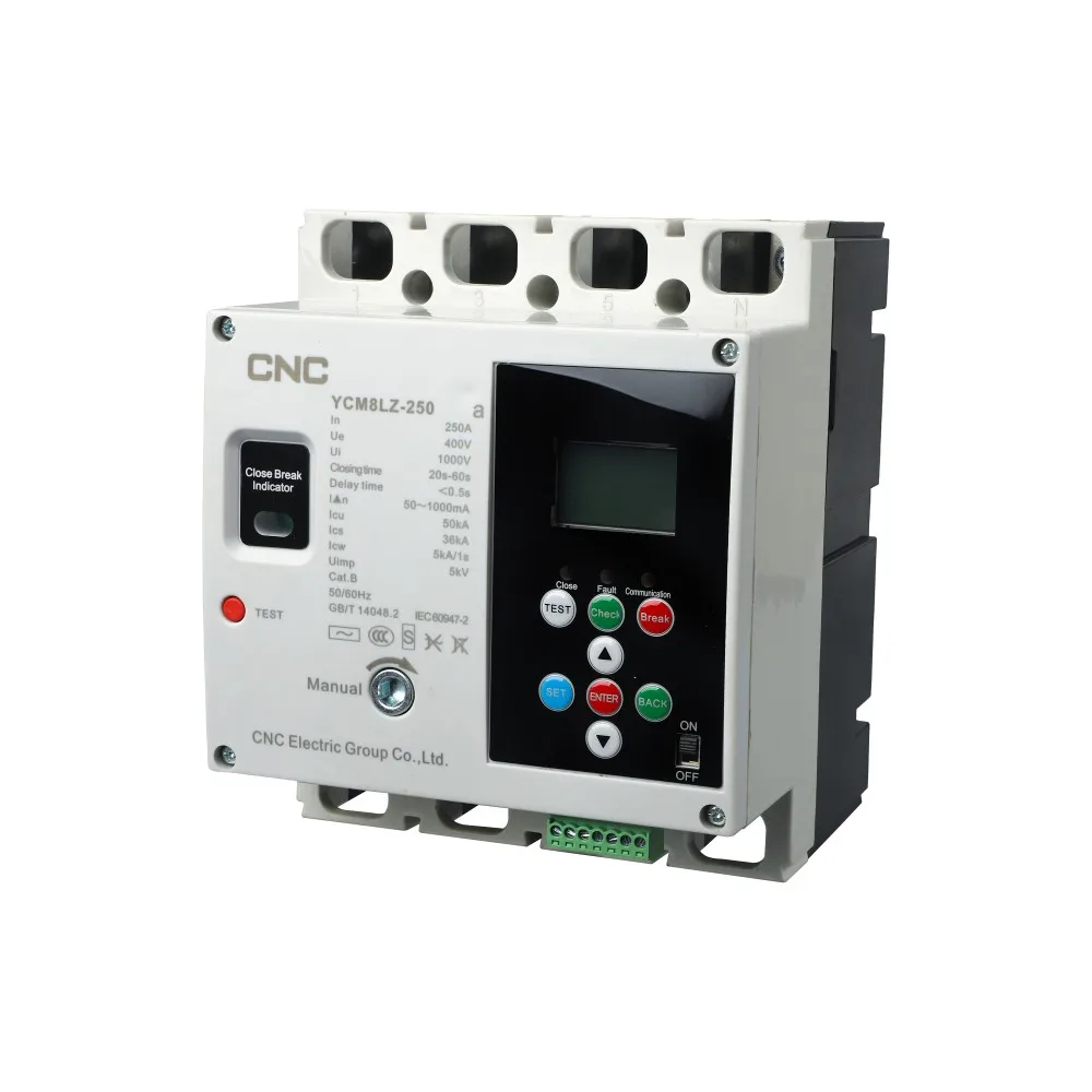 High-performance 3P+N 250A 630A 800A 3P Automatic Reclosing MCCB Molded case Circuit Breaker for Seamless Power Switching