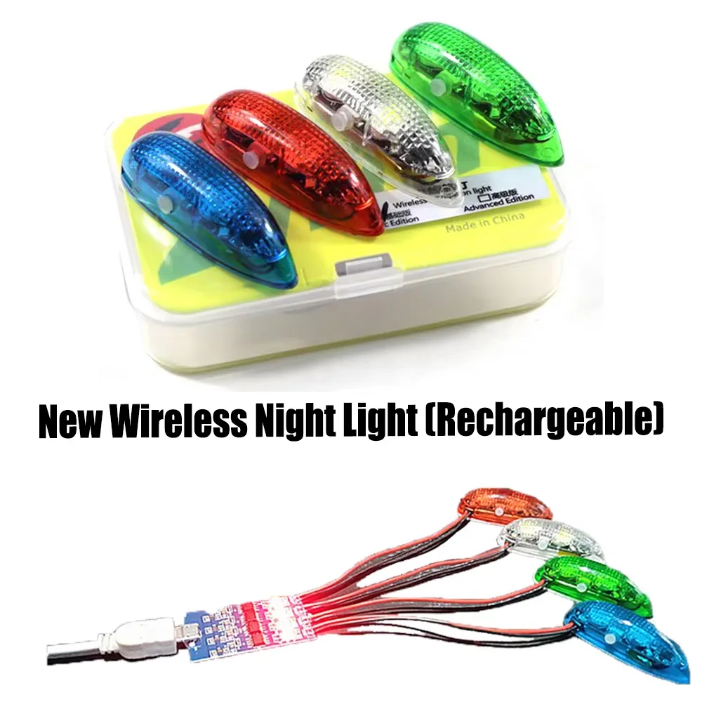 ZMR bezprzewodowe światło nawigacyjne 1S akumulator 4 tryby światła LED do stałopłat RC FPV samochód łódź części zabawek