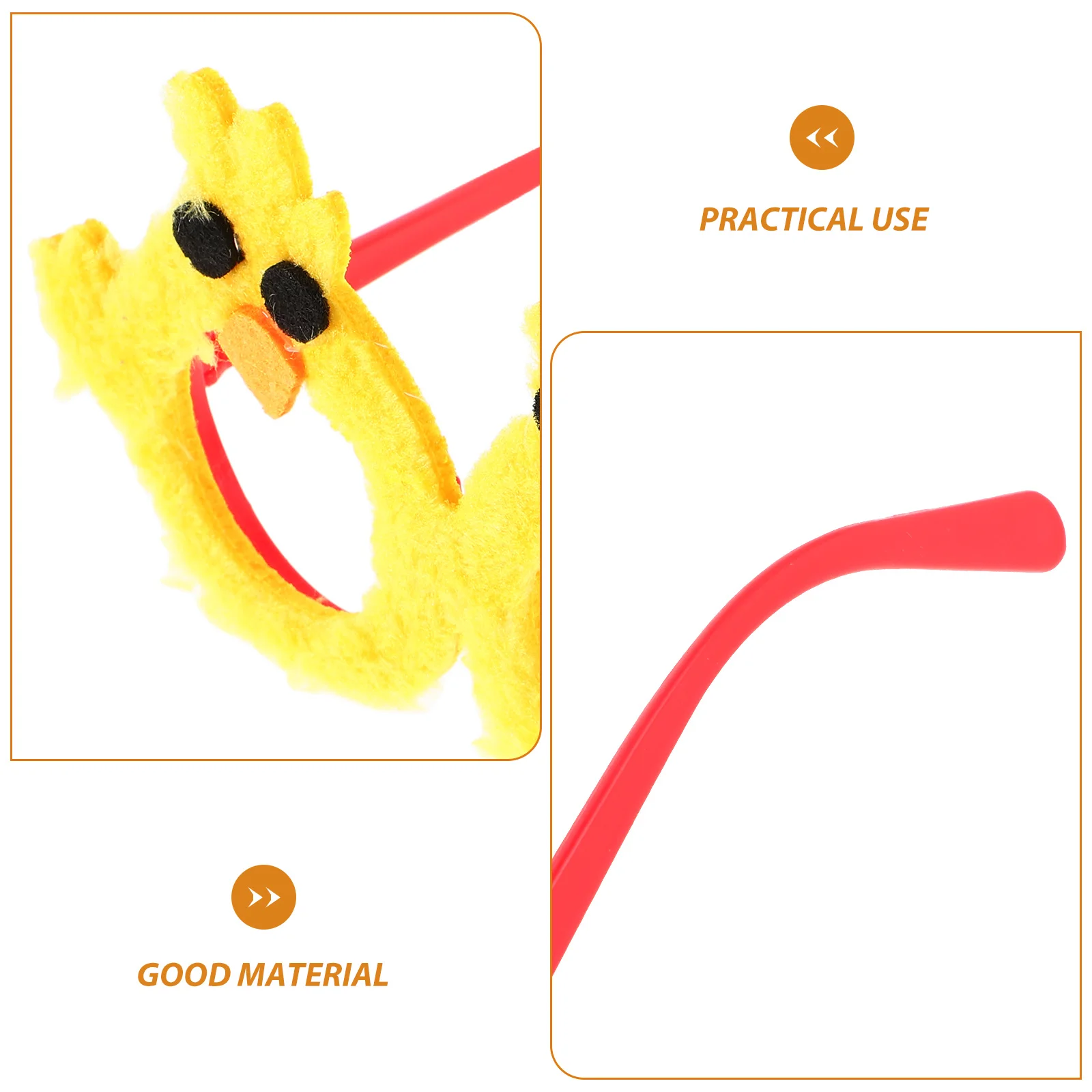 Easter Chick Glasses Reusable Sunglasses Themed Favors Eater Photo Booth Props Kids Eyeglasses for Party Decoration Cartoon