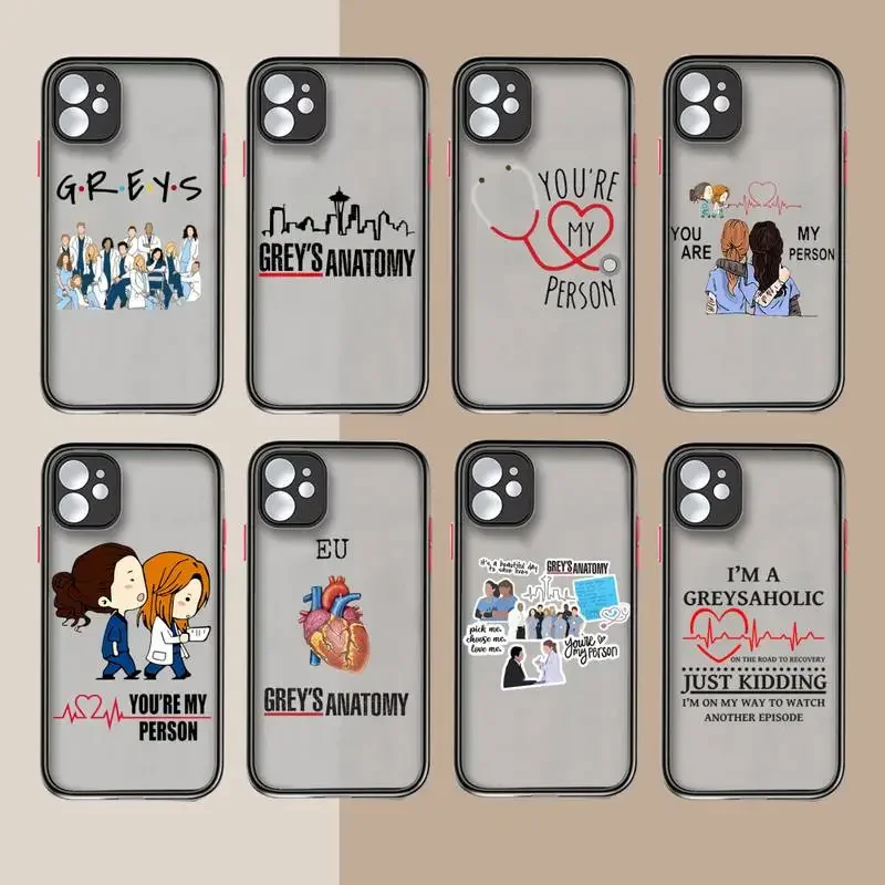 You are my person Greys Anatomy Phone Case matte transparent For iphone 14 11 12 13 15 plus mini pro max cover