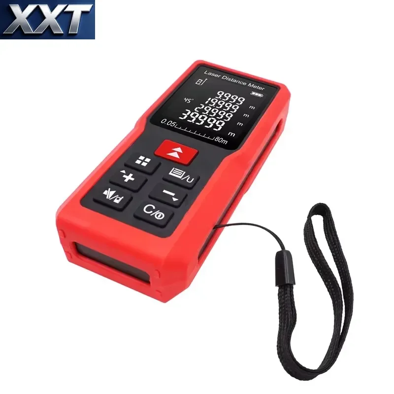 XXT Industrial Grade 80m Digital Distance Meter Rangefinder Area Volume Multimeter Test Tool ME80 Model Construction