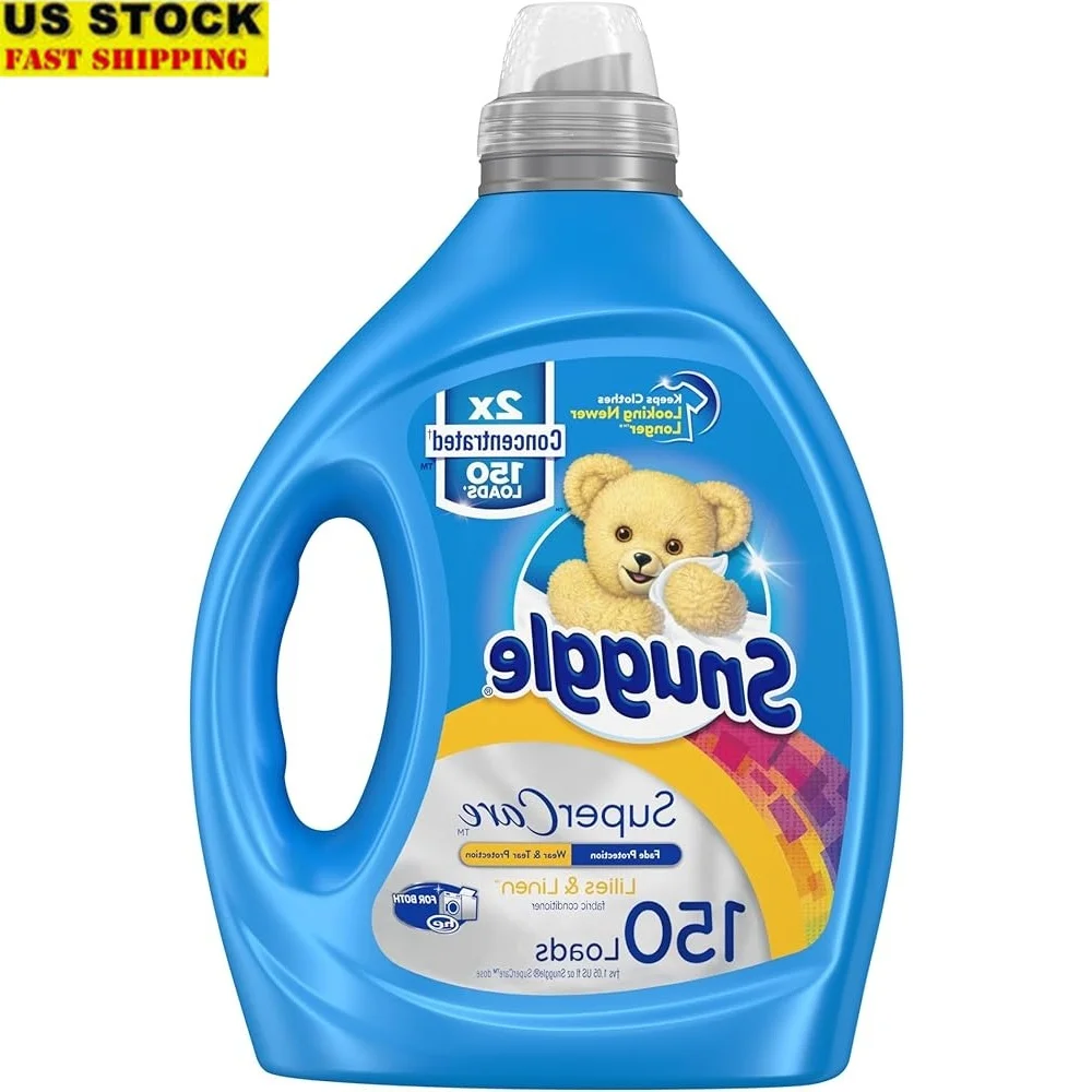 

Кондиционер для жидких тканей SuperCare 2X Lillies Linen, 150 нагрузок, смягчитель премиум-класса, совместимое с HE, решение для стирки