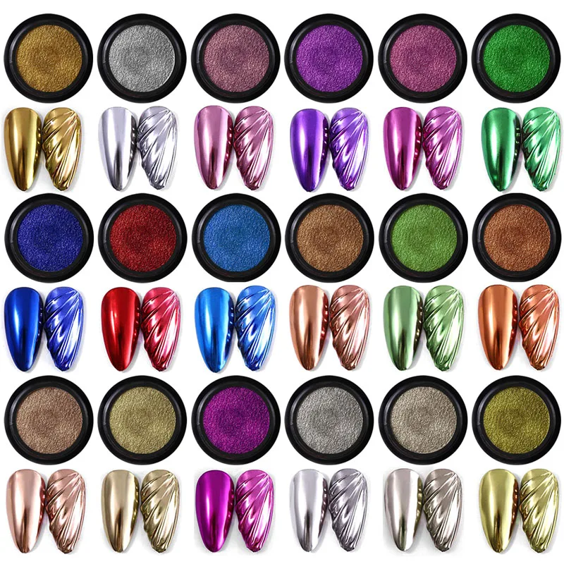 1ジャー ミラー効果パウダー クロム リキッドグリッター マニキュア用 チタンパウダー 付け爪用 ピグメント ネイルアートパウダー ネイルデコレーション