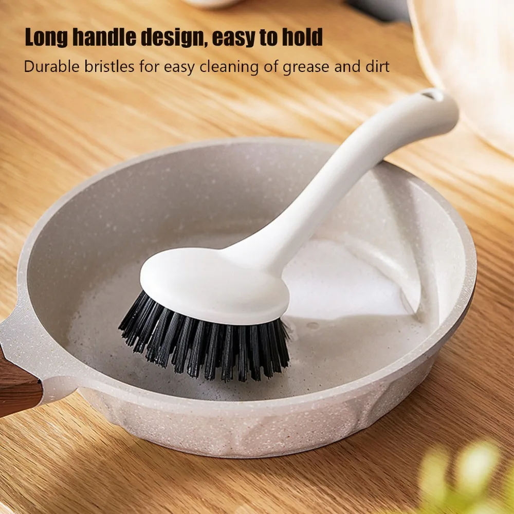 Durable Long Handle Cooktop Cleaning Brush White Sink Cleaning Brush Long Handle Cleaning Brush Kitchen