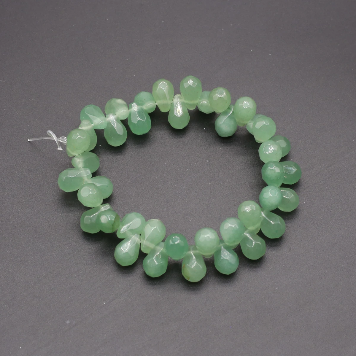 Natural Stone Beads Faceted Water Drop Gemstone Spacing Isolation Loose Beaded Jewelry Making DIY Necklaces Bracelet Accessories