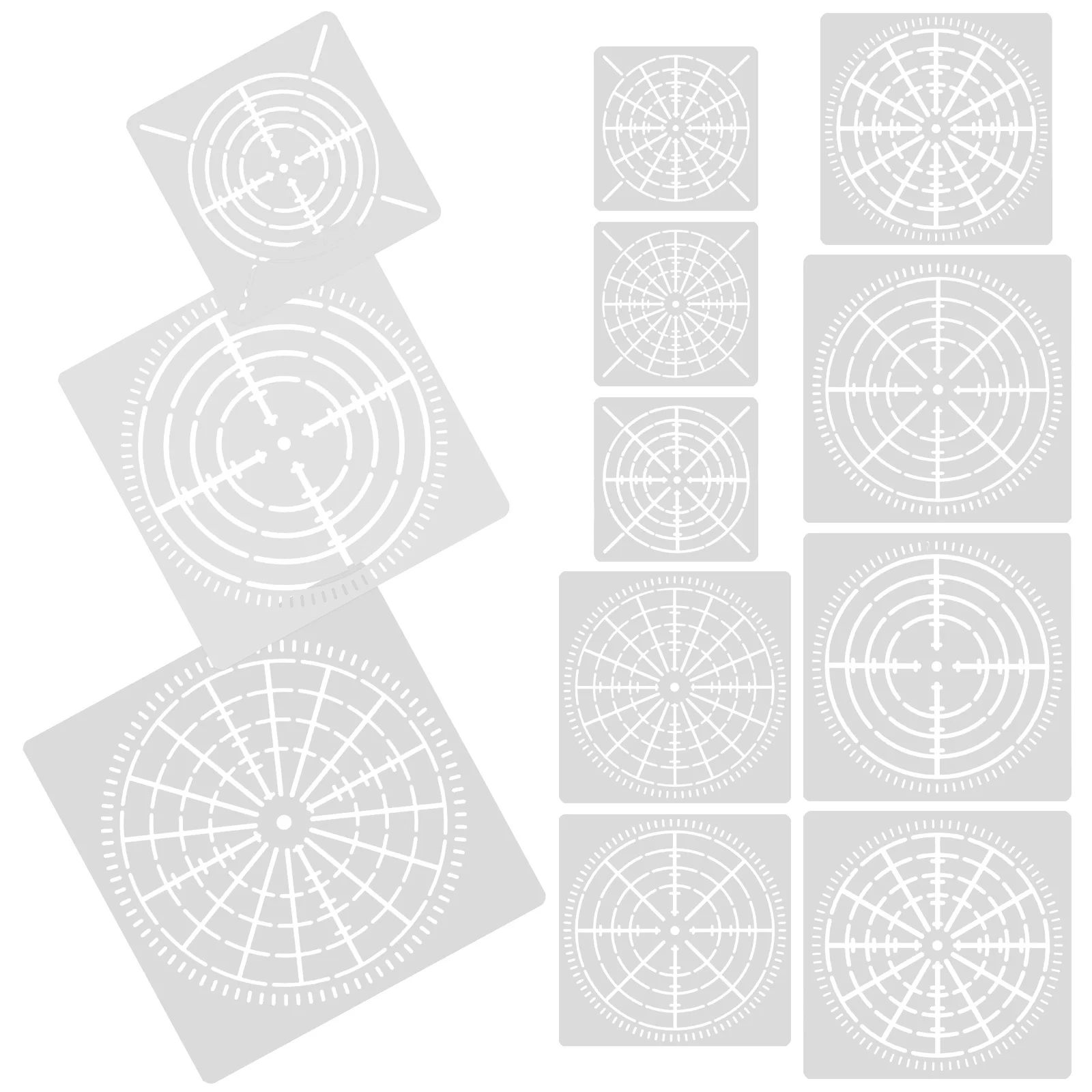 

12 Sheets Drawing Templates Reusable Stencils for Painting Crafts DIY Journal Notebook Home Decor Wooden Signs Wall Art