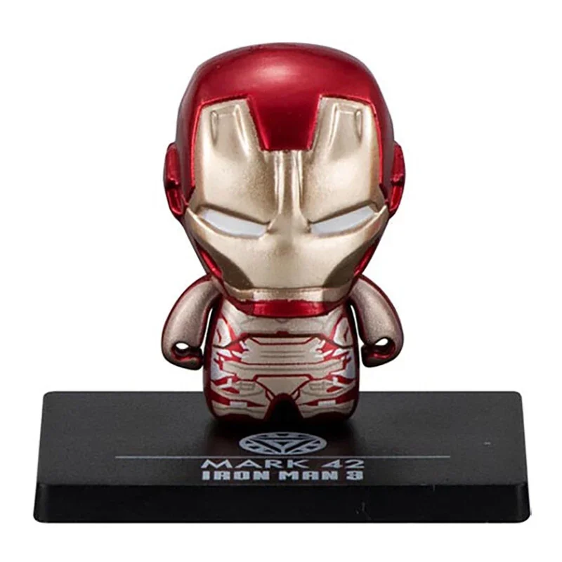 Original BANDAI Marvel Ironman Avengers Mark42 Mark46 Gashapon Mini Figure Kids toy Christmas gift