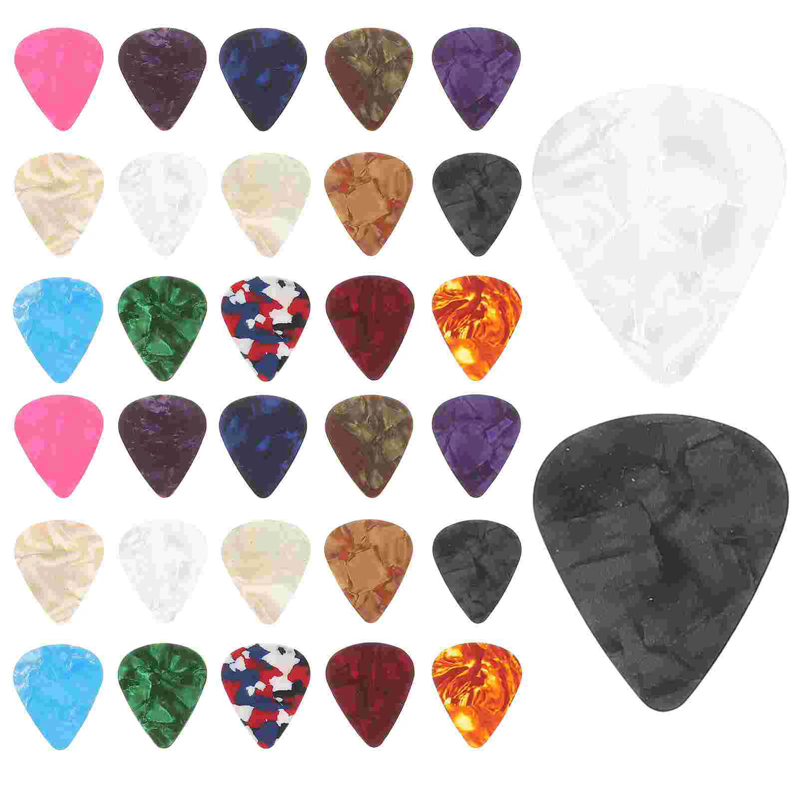 

32 Pcs Small Guitar Picks Accessories Portable for Replace Practice Celluloid Replacements Acoustic Clean Edges