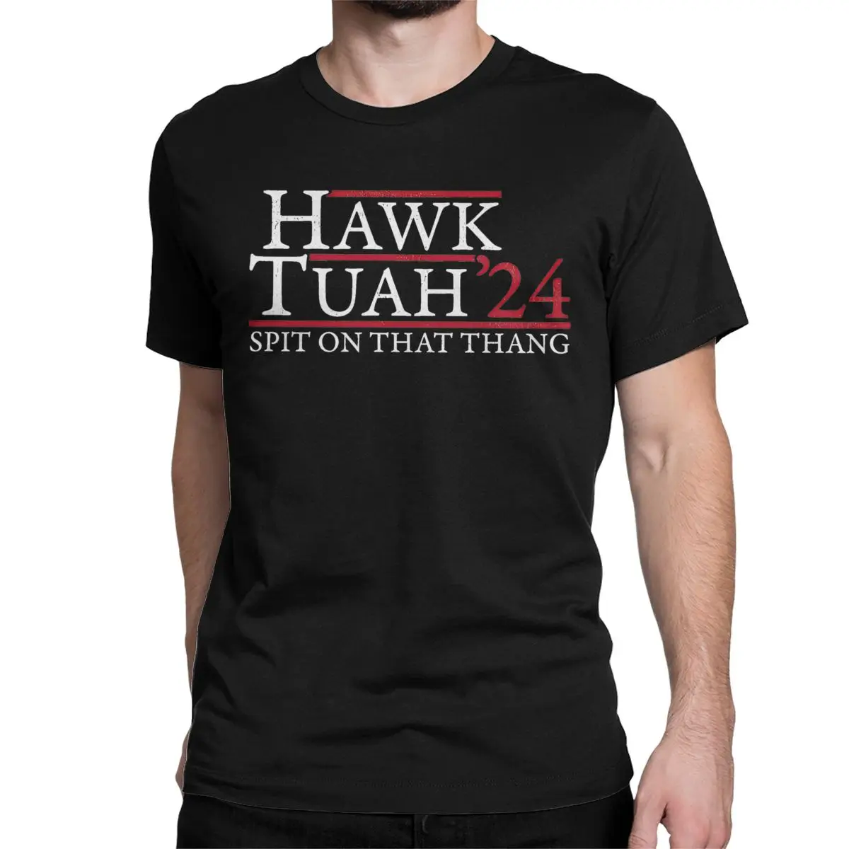 Hawk Tuah Spit On That Thang Meme T-Shirts for Men Women Leisure Cotton Tees Crew Neck Short Sleeve T Shirts Plus Size Tops