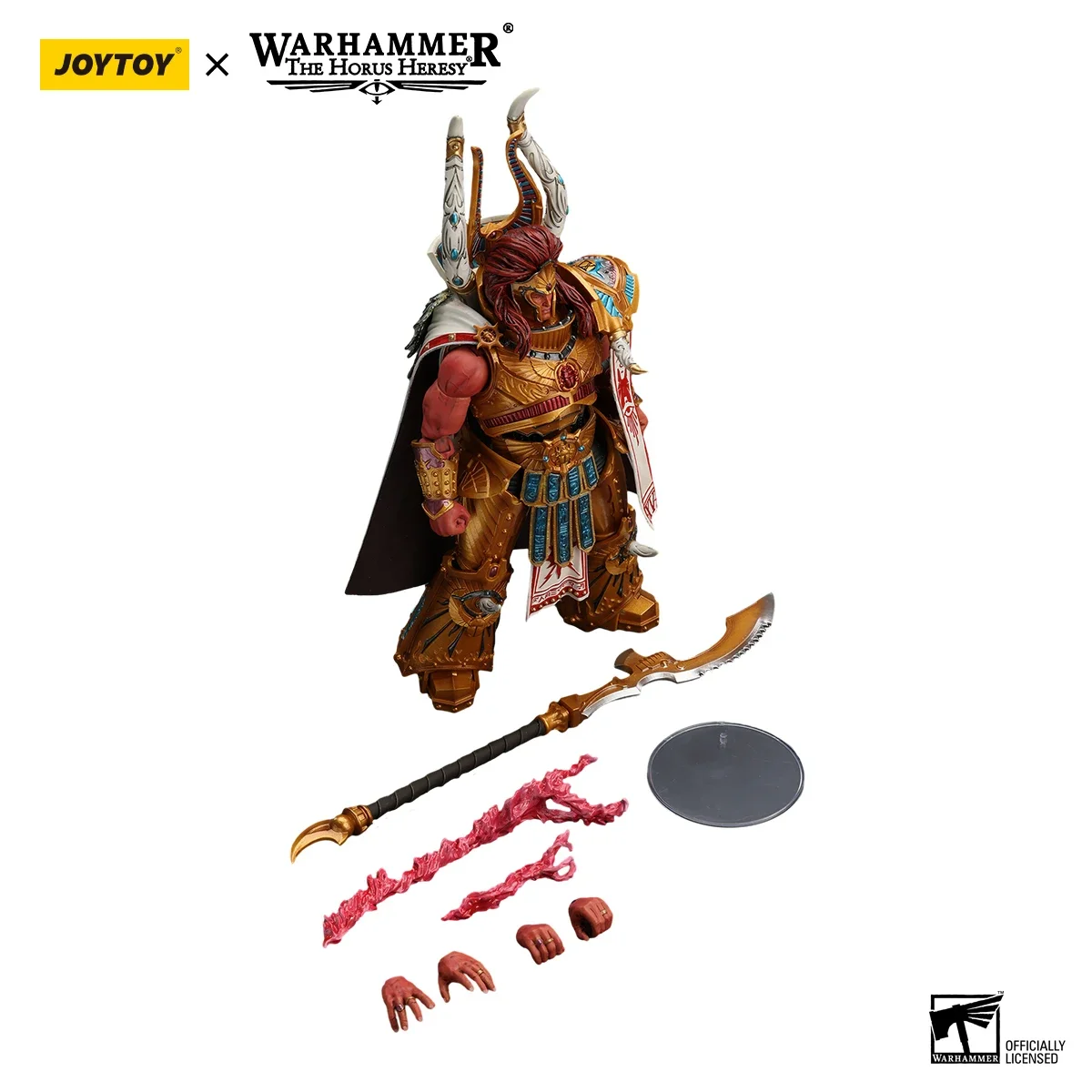 Joytoy warhammer 40k horus heresy 1/18 figuras de ação 22cm mil sons magnus o primódio vermelho da legião xvth modelo brinquedos