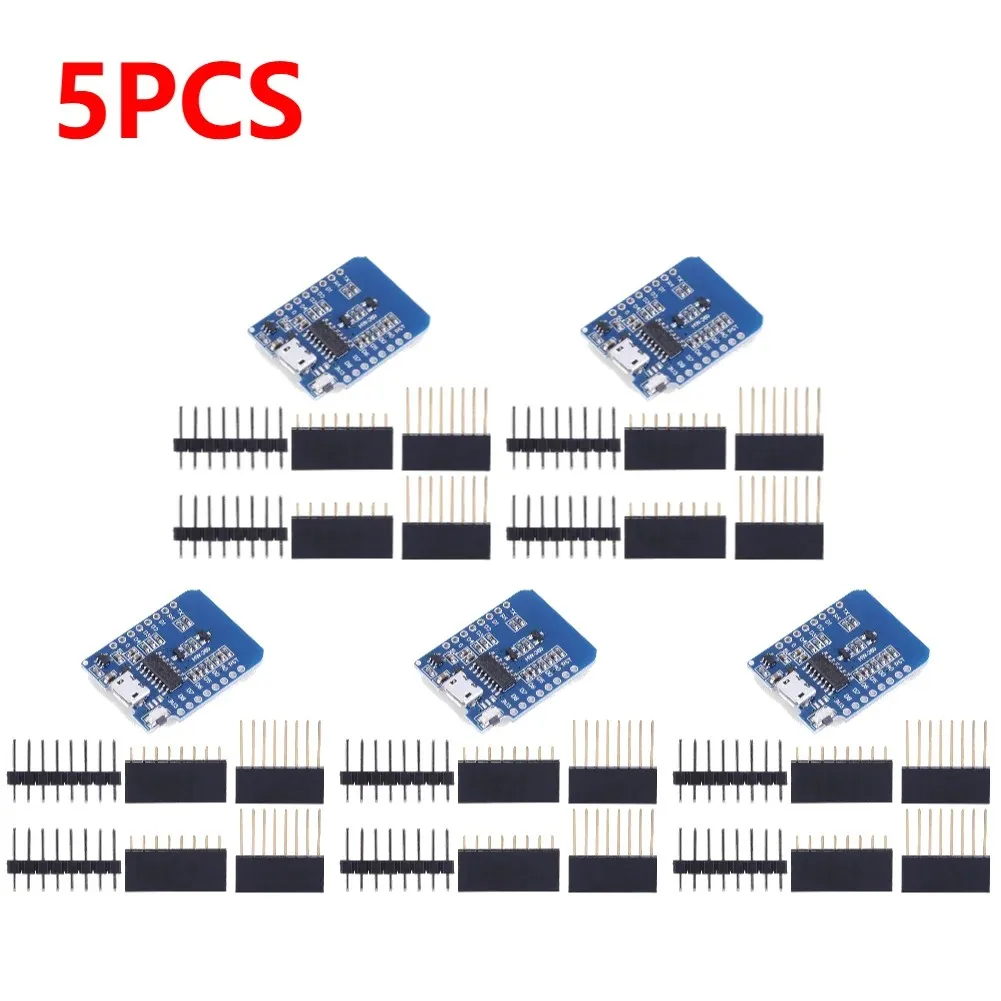 1-10 stks ESP8266 D1 Mini WIFI Development Board ESP-12F Wemos D1 Mini Nodemcu Lua Iot Board 3.3 V Met Pins TYPE-C/Micro USB XCW