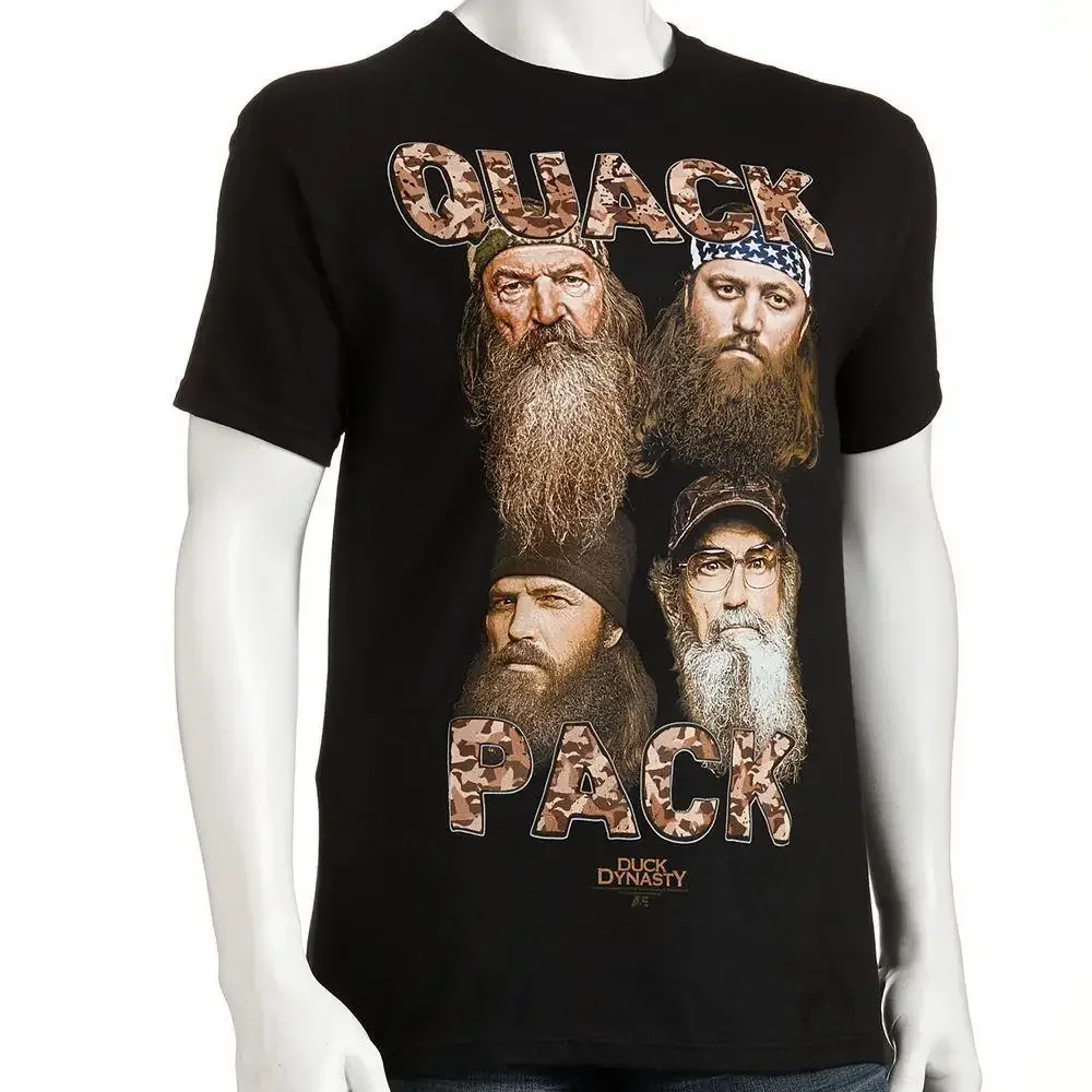 DUCK DYNASTY Quack Pack MENS SHIRT - BUCK COMMANDER Tee JASE Willie SI Phil