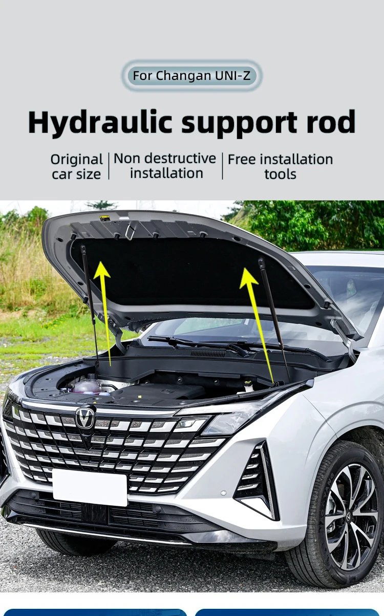 For Great Wall Haval F7 2018~2024 Car Front Hood Engine Hydraulic Rods Damper Shock Bar Supporting Struts Spring Car Accessories