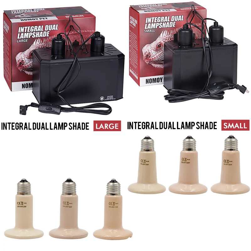 Reptile Heating Lamp Protective Cover Thermal Radiation Ceramic Lamp 25w/50w/75w/100w/150w/200w Animal Feeding Box Brooding Lamp