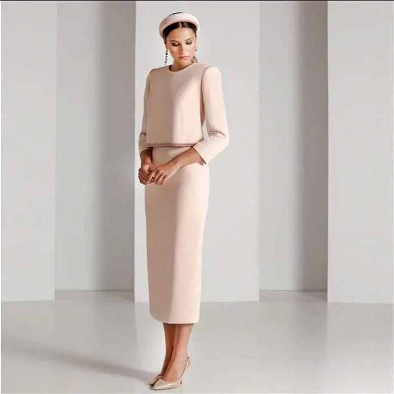 

Elegant Mother of the Bride Dress Two Piece Dresses for Mom Groom Short Women's Wedding Guest Dress Customized New Arrival