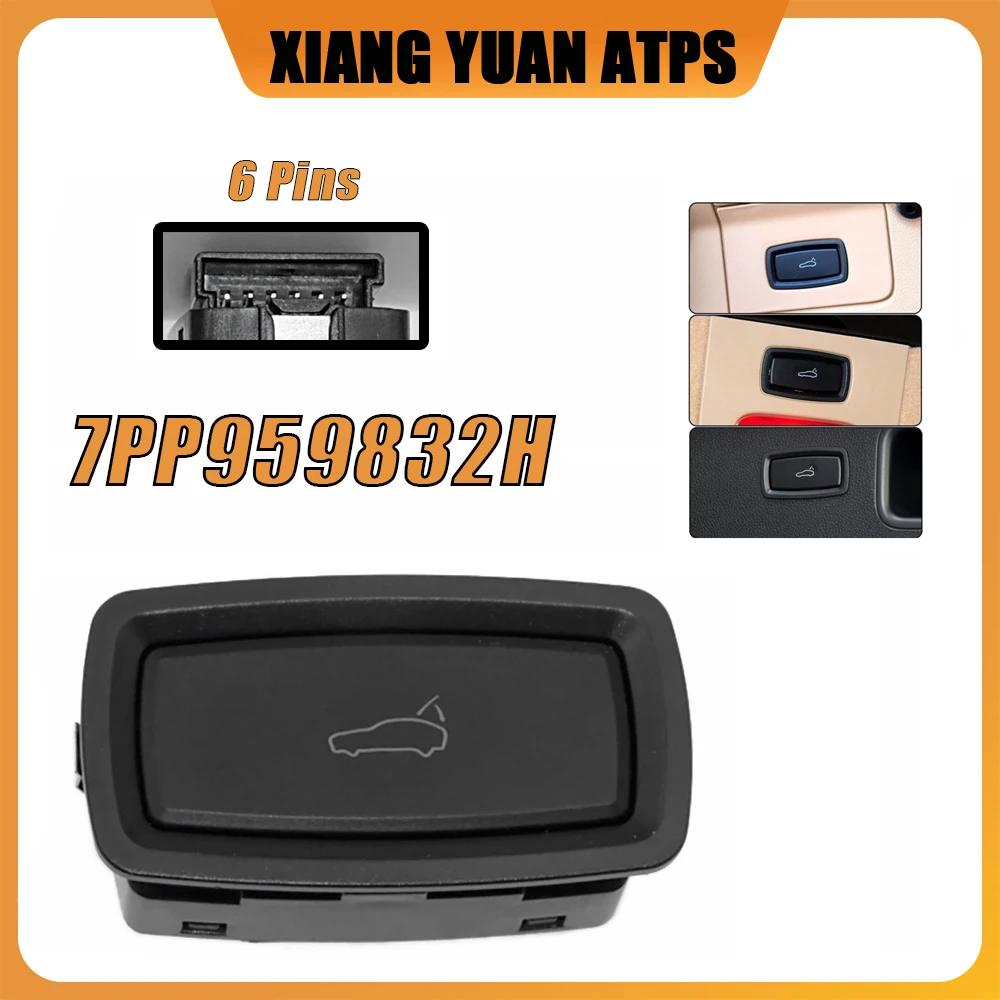 7PP959832H Trunk Hatch Lid Release Button Switch For Porsche Macan Cayenne Panamera 2010-2025 7PP 959 832 H