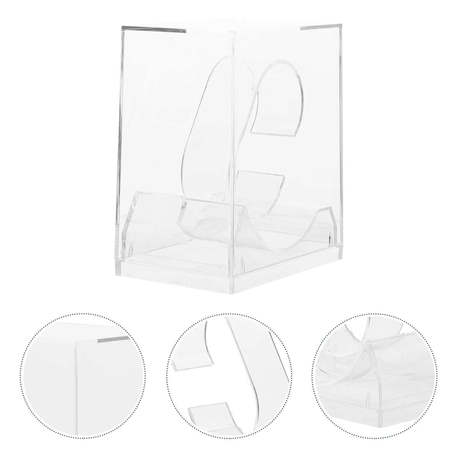 6Pcs Watch Storage Box Transparent Lightweight Compact Design for Watch Packaging Display and Organization Small Medium Ladies