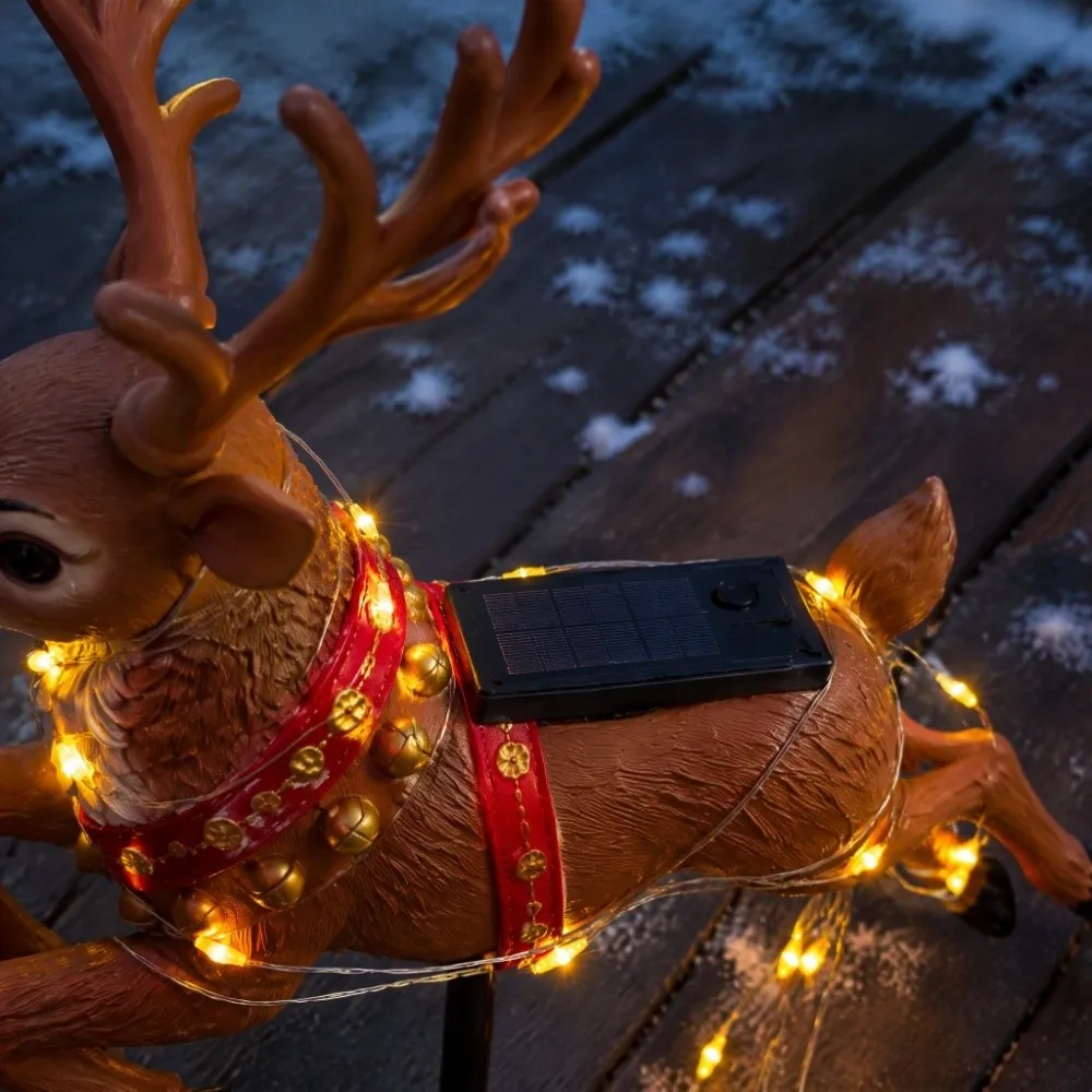 Swirling Effect Reindeer Pathway Light Waterproof LED Beads Landscape Lighting Stable Light Output Simple To Install