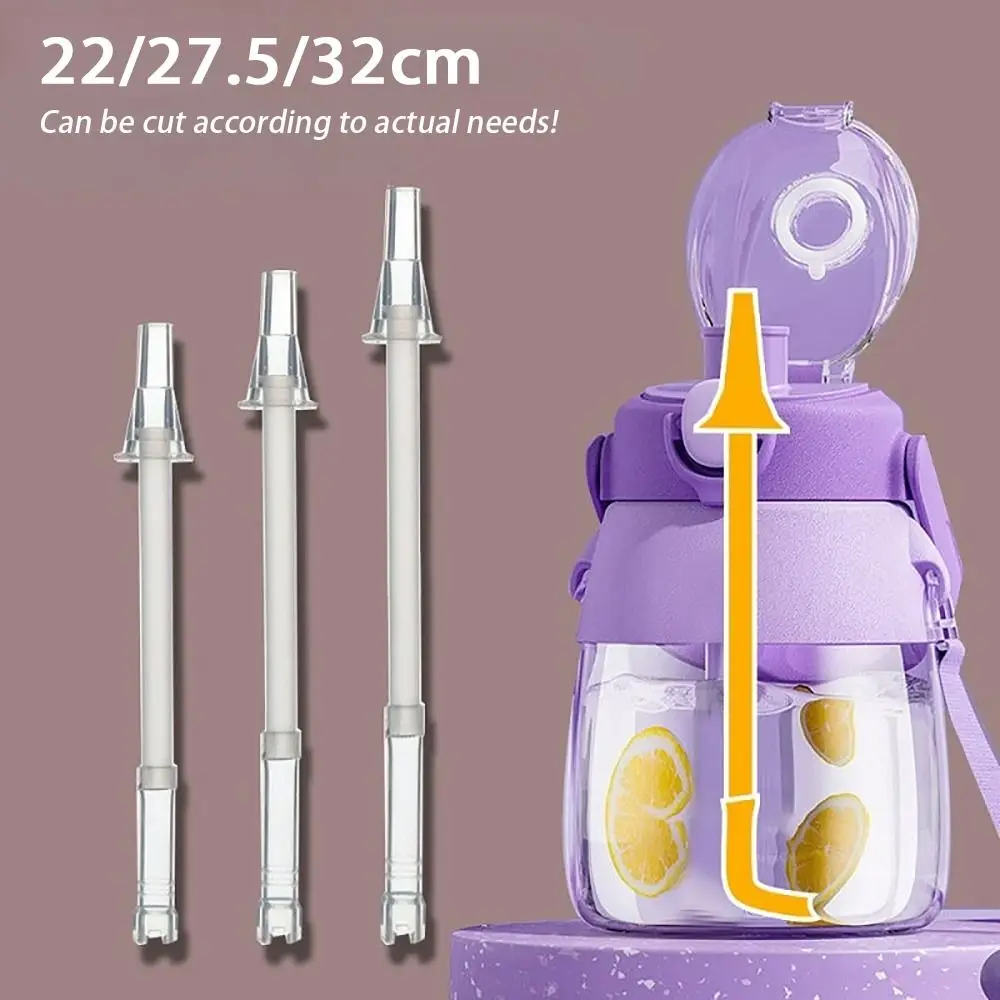 

1Pcs Silicone Big Belly Cup Straw 22/27.5/32cm Removable Reusable Bottle Straw Universal Direct Drinking Cup for Cille and Other