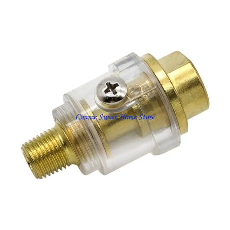 LXAF Portable Compressed Airs Fog Oiler Airs Line Lubricator 1/4Inch Pneumatic Oiler