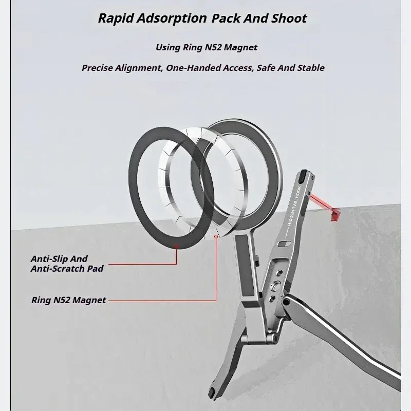 Magsafe Folding Tripod Magnetic Phone Holder Universal Magnetic Phone Tripod Mount Foldable Camera Phone Tripod Stand