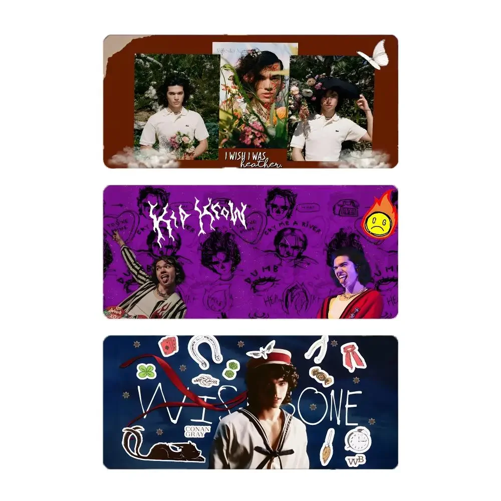 Artist Pop Conan Gray Mouse Pad Large Gaming Mousepad with Stitched Edges Thickened Desk Mat PC