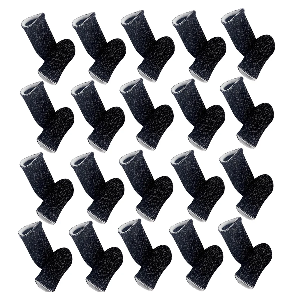 20Pcs Phone Game Finger Sleeves Elastic Breathable Anti-Sweat Finger Cover Anti-Slip Screen Touch Thumb Protector Mobile Gaming
