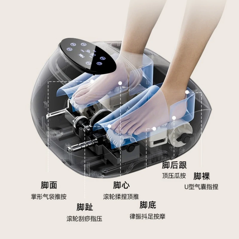 آلة العلاج بالقدم الأوتوماتيكية العجن بنعال القدمين أداة تدليك ميريديان مطحنة القدم الكهربائية